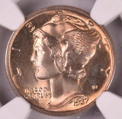 1937 Mercury Silver Dime - NGC MS66+ FB