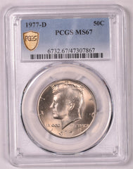 1977-D Kennedy Half Dollar - PCGS MS67