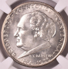 1936 Bridgeport Commemorative Silver Half Dollar - NGC MS66