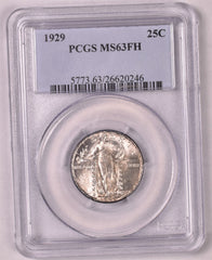 1929 Standing Liberty Silver Quarter - PCGS MS63 FH