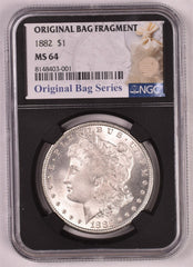 1882 Morgan Silver Dollar - NGC MS64 - Relic Label Bag Series Stock Picture