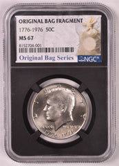 1976 Kennedy Half Dollar - NGC MS67 - Relic Label Original Bag Series