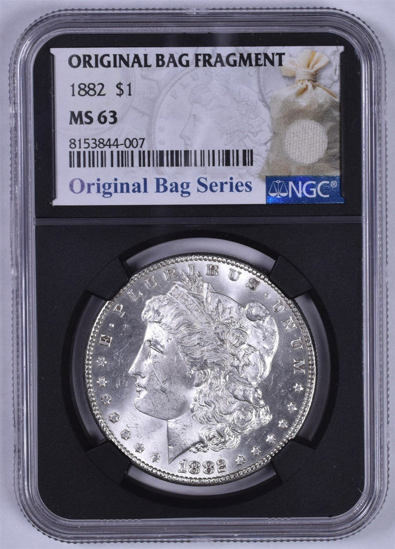 1882 Morgan Silver Dollar - NGC MS63 - Relic Label Original Bag Series