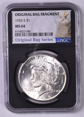 1926-S Peace Silver Dollar - NGC MS64 - Original Relic Bag Label Series