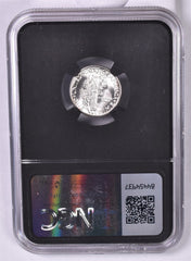 1929 Mercury Silver Dime - NGC MS66 FB - Original Bag Label Series - Relic