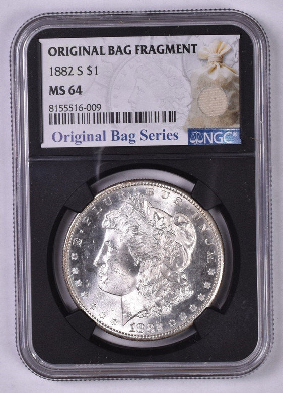 1882-S Morgan Silver Dollar - NGC MS64 - Stock Photo