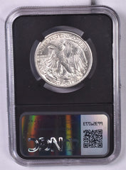 1935 Walking Liberty Silver Half Dollar - NGC Brilliant UNC - Relic Bag Label